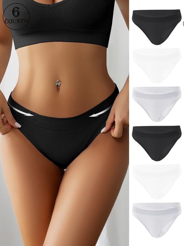 S 39001 M-3XL Cotton G-String Panties Ribbed