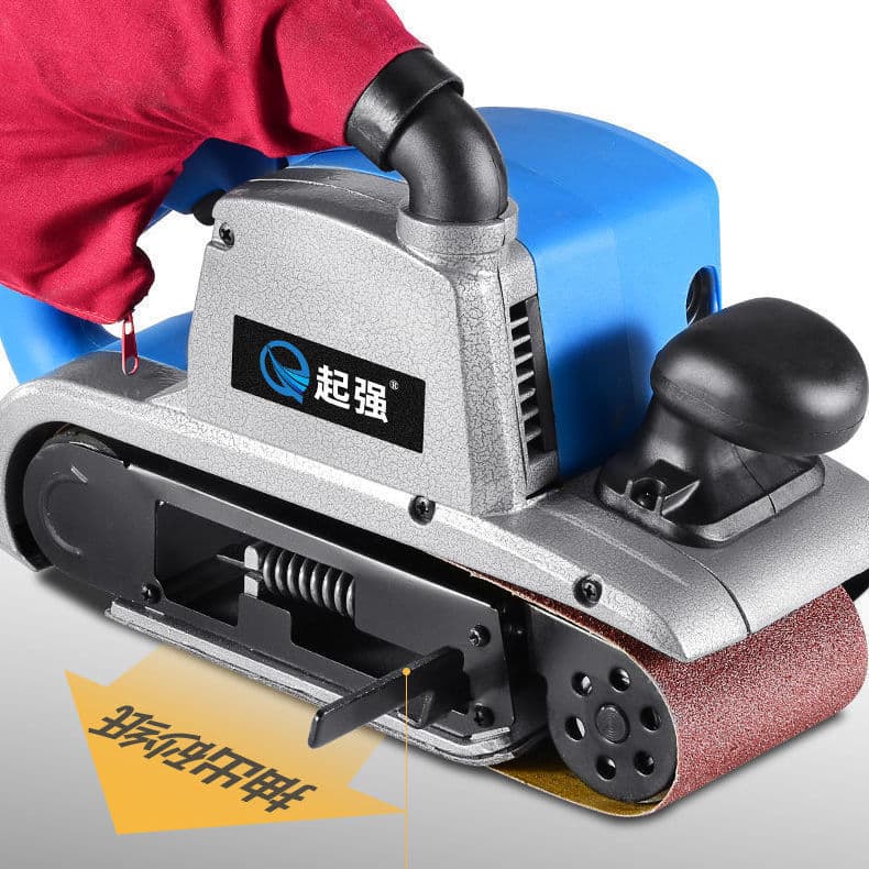 High-power 4-inch tank belt sander, handheld sander, woodworking surface sander, sander, polisher
