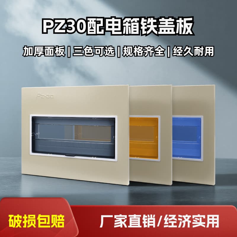 PZ30 Iron Cover Plate Distribution Box Cover Switch Box Panel Power Distribution Box Cover Household Meter Box Circuit Breaker Box Lid