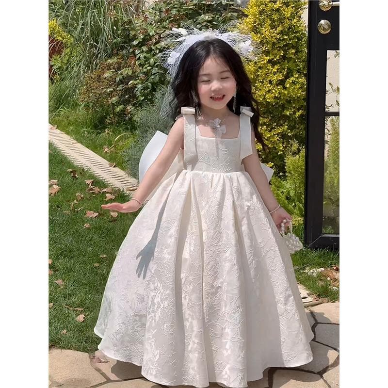 Girls' Fairy Unique Dress 2026 Summer New Style Strapless Little Girl White Cute Dress Factory Source