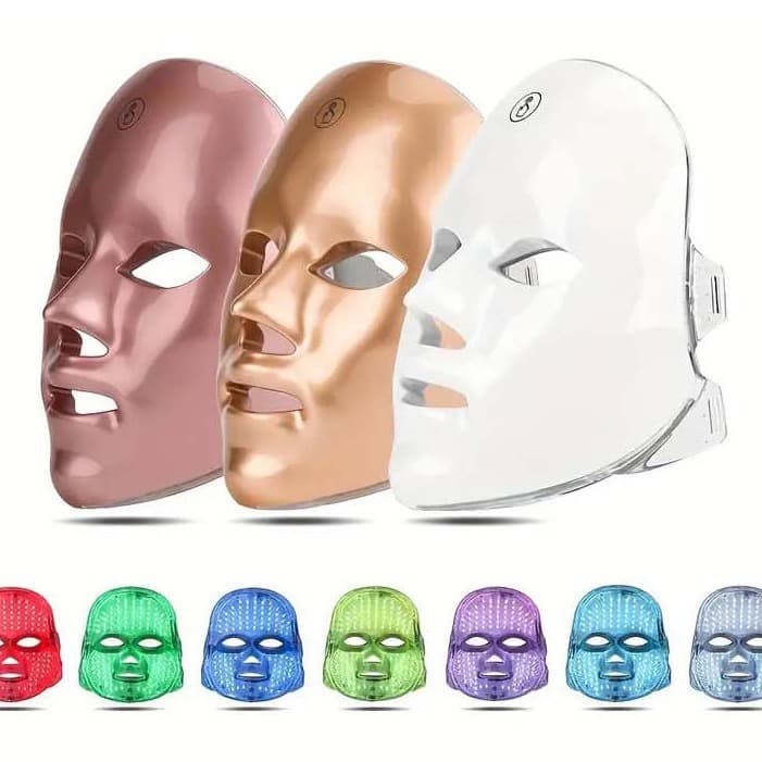 Touch Charging Seven-Color Light Mask Device Skin Rejuvenation Instrument Photon Skin Rejuvenation Device LED Whitening Skin Rejuvenation Spectrometer