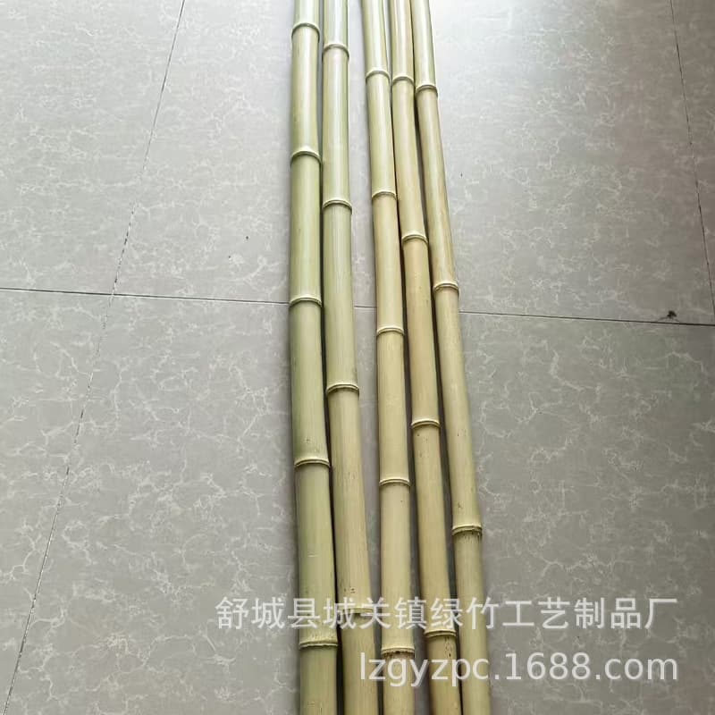 Factory White Bamboo Rod Bamboo Decoration Anti-Cool Clothes Rod Bamboo Rod Activity Rack Bamboo Pole Lifesaving Rod
