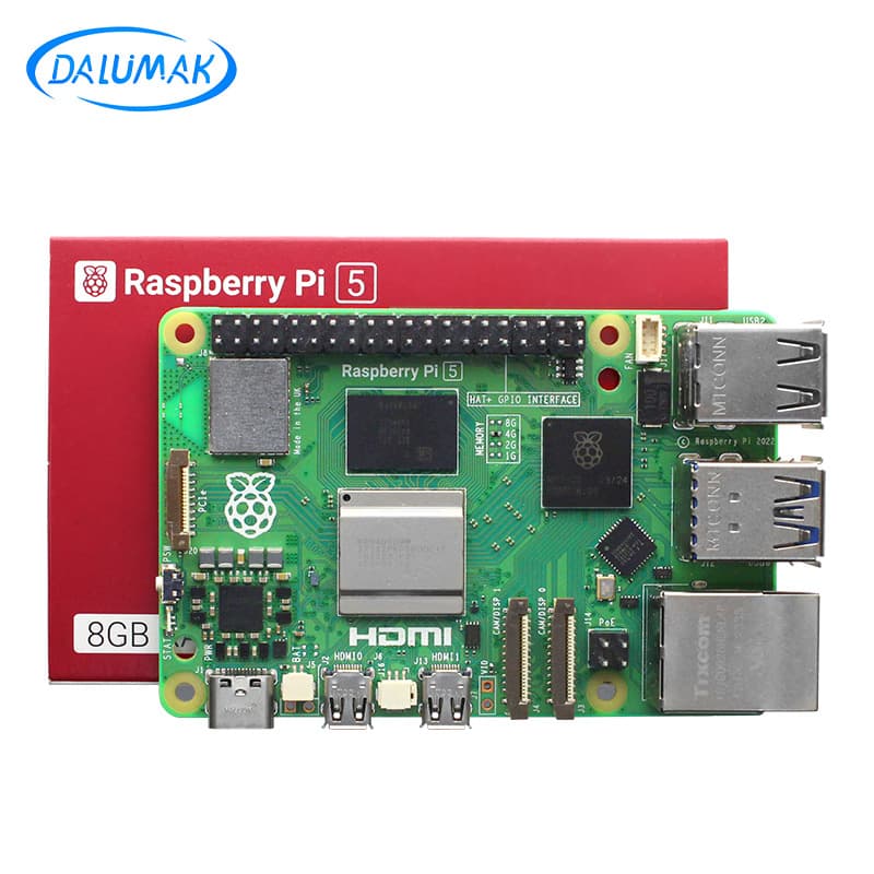 Raspberry Pi 5 5B Development Board, Raspberry Pi 5 8GB Mainboard for Linux Programming Single-Board Computer