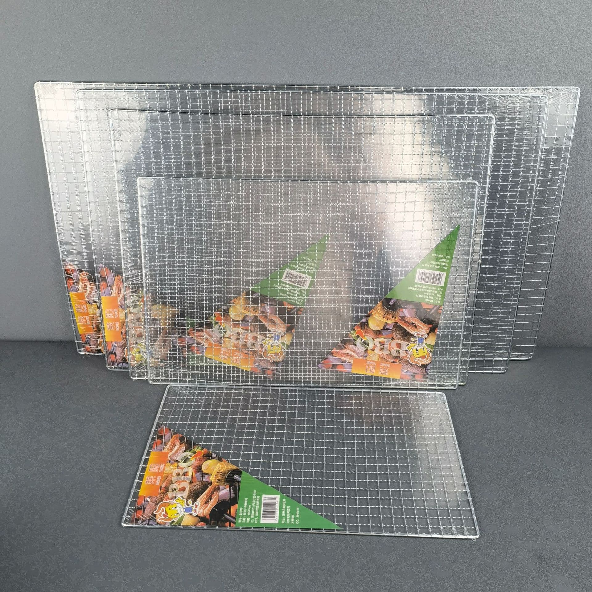 Rongyang barbed wire mesh tofu grid barbecue mesh outdoor barbecue meat mesh electroplated barbecue grill barbecue grate
