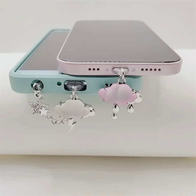 Weather Dust Plug Charm Phone Stopper Pendant Charge Port Plug
