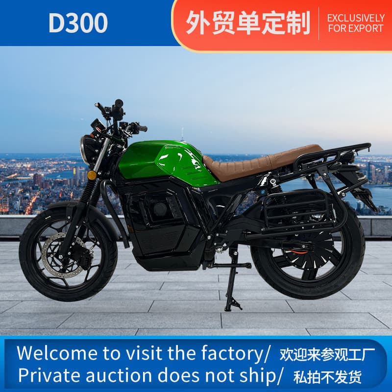 Cross-Border Direct Supply D300 Electric Motorcycles for Men and Women, Adults, Foreign Commuting, Complete Vehicle, Electric Motorcycles, Export
