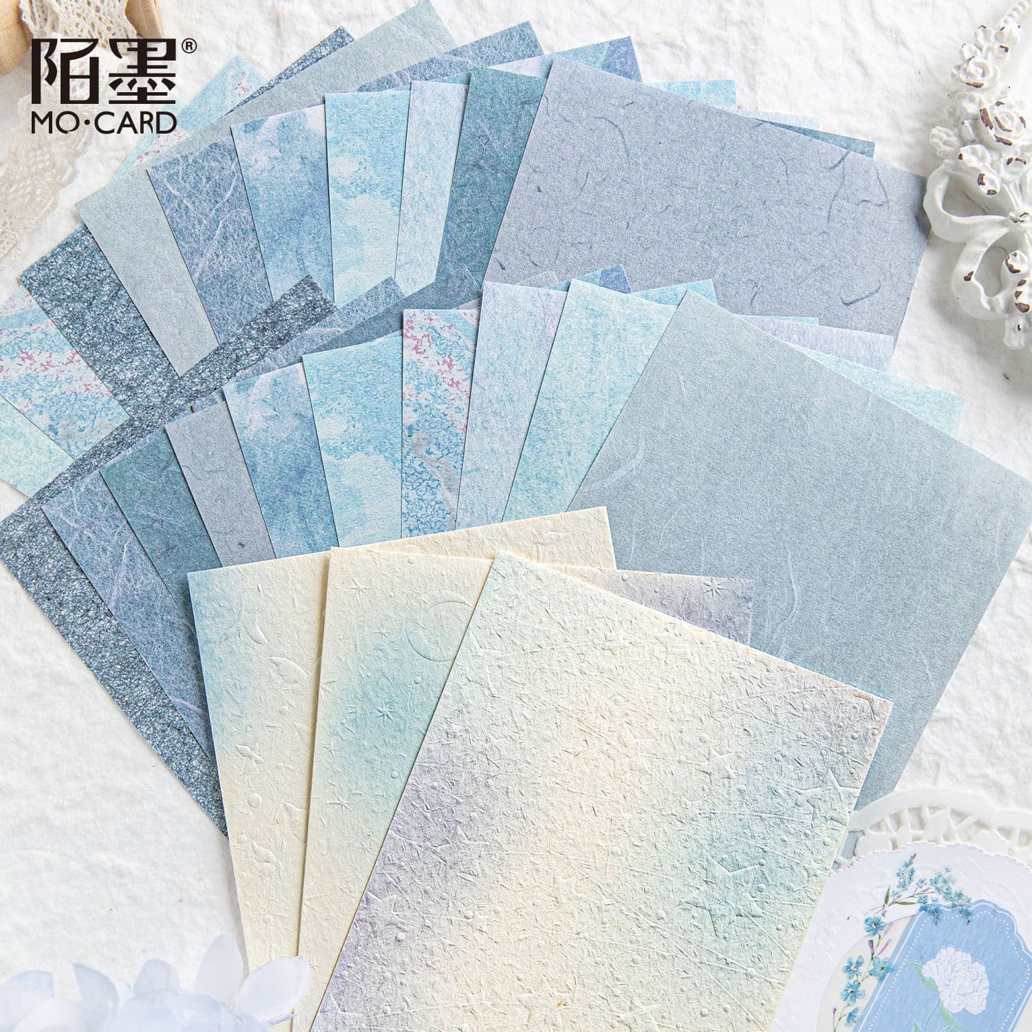 Momo Embossed Textured Paper - Blush Color Series - Fresh and Artistic Journal DIY Background Decoration Collage