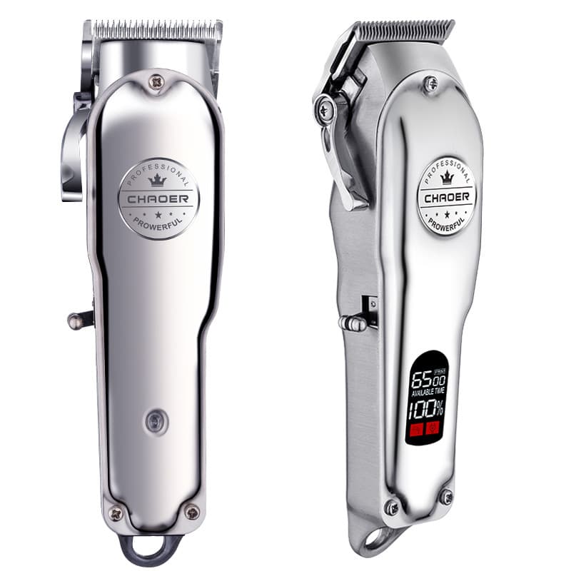 Vintage Electric Hair Clipper from Factory Source, Full Metal High-Power Barber Clipper, Cross-Border Electric Hair Trimmer with LCD Display