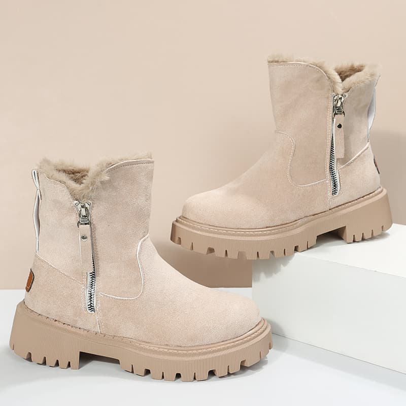 Snow Boots Women 2024 Winter New Fleece-Lined Women's Shoes Warm Boots AliExpress Thick Cotton Shoes Northeast Women's Boots