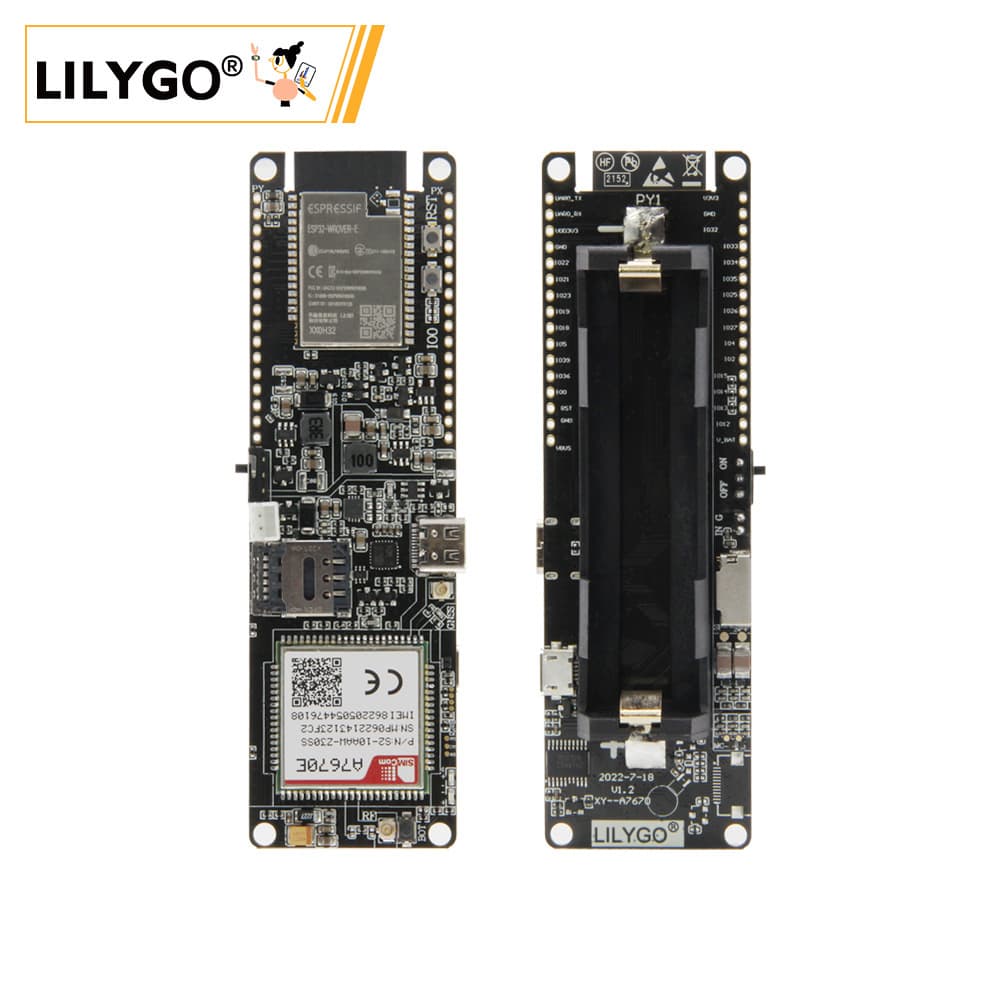 Lilygo T-a7670e R2 4G LTE Cat1 ESP32 Supports GSM GPRS EDGE Electronic Components / Integrated Circuits IC