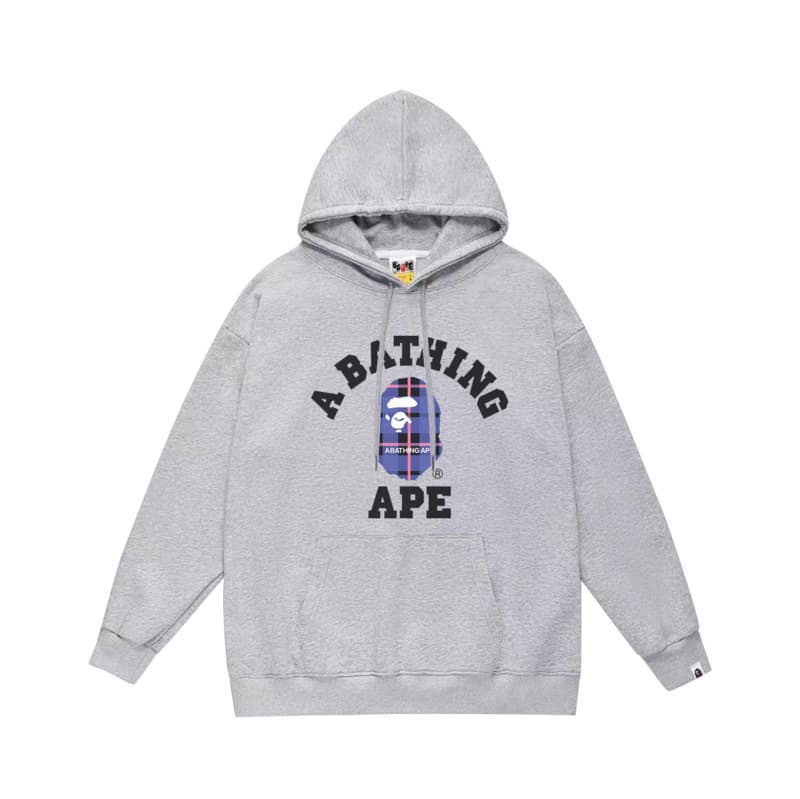 There are long-term new trendy brand initials printed terry terry hoodies for men and women, teenagers' casual loose hooded sweatshirts