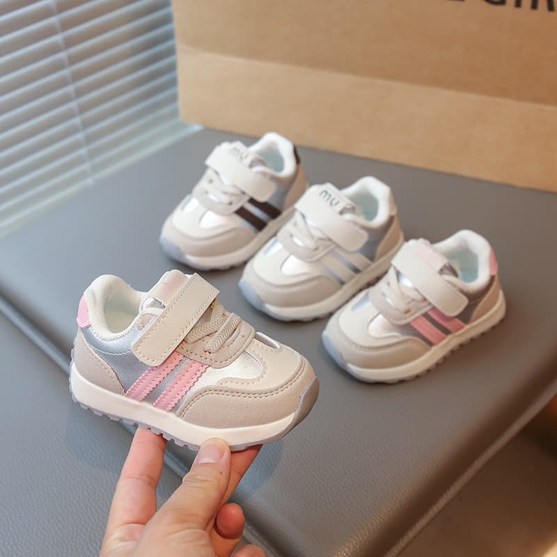 2026 Classic Baby Toddler Walking Shoes, Waterproof Leather Upper, Non-Slip Soft Sole Boys' Sports Shoes, Girls' Running Shoes