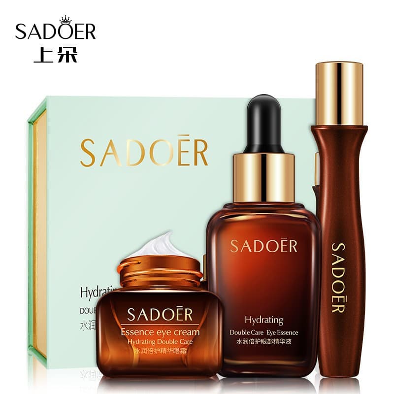 Roller Ball Massage Moisturizing Essence Eye Set, Hydrating and Moisturizing Eye Care Kit, Skincare Wholesale and Drop Shipping