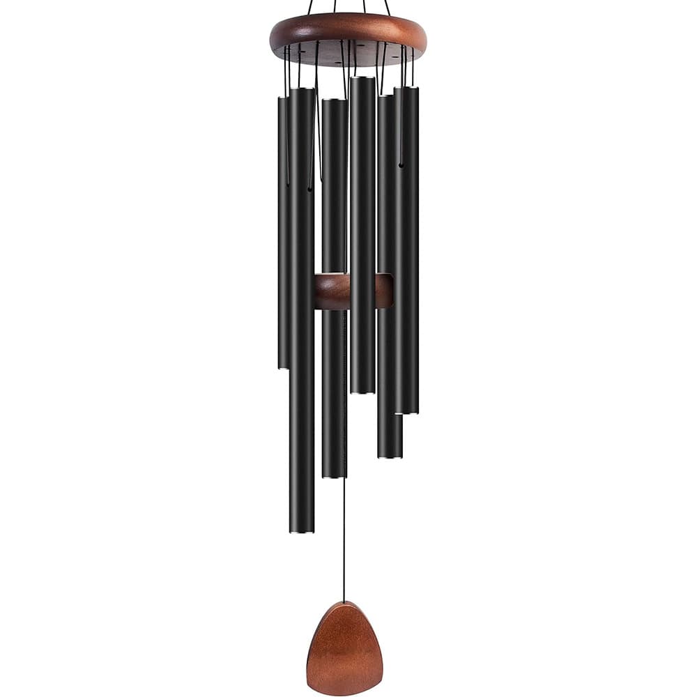 Cross-Border Best Seller 37-Inch Metal 6-Tube Wind Chime Garden Hanging Decoration Holiday Souvenir Gift