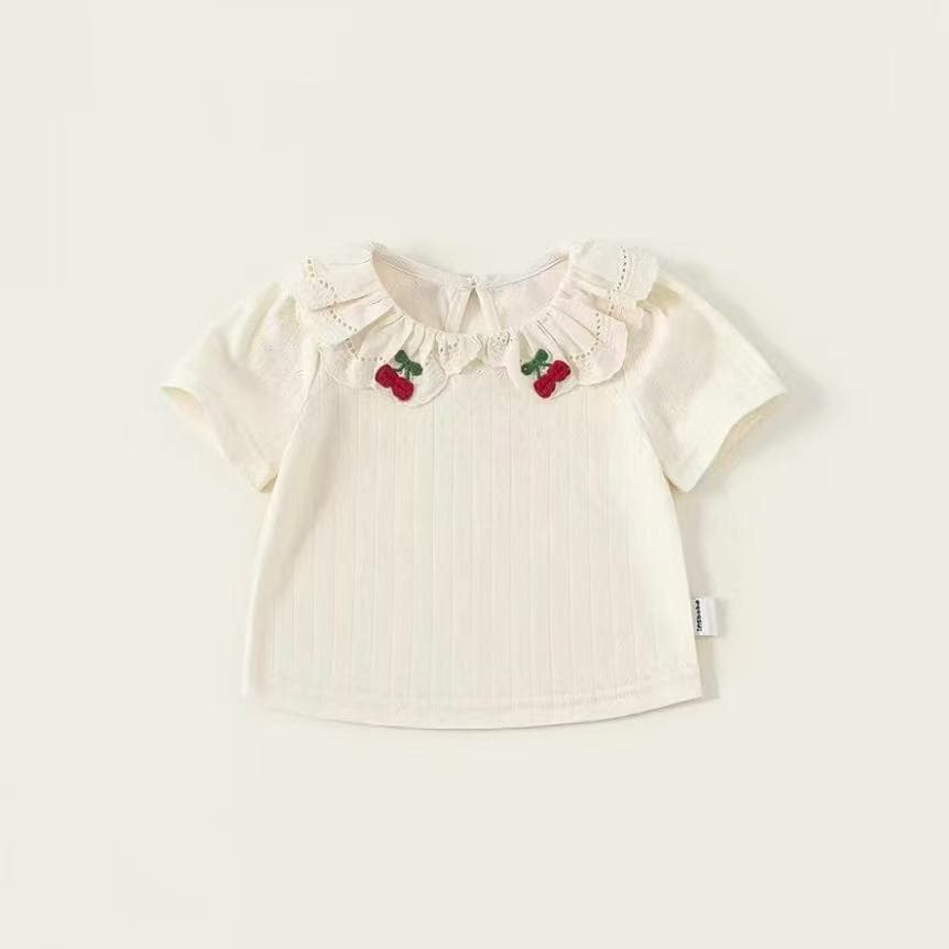 Girls Short Sleeve T-Shirt 2026 Summer New Arrival Stylish Summer Outfit Baby Girl Fashionable Children Clothing