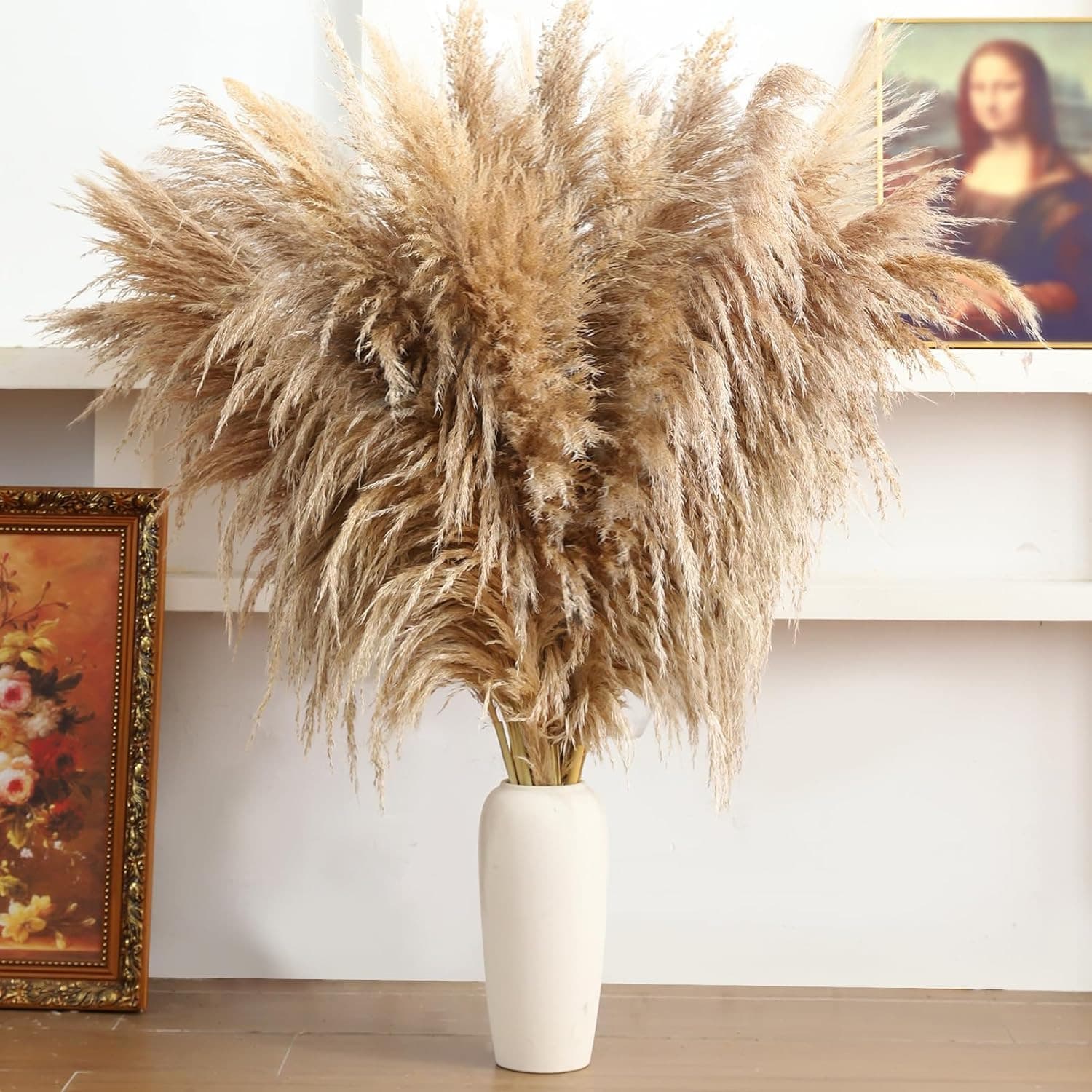 Direct-from-origin dried pampas grass stems, ins-style decor, wedding decoration, aisle decor, dried flowers, preserved flowers