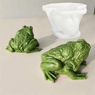 Cross-border Frog Toad Silicone Mold DIY Handmade Scented Candle Soap Plaster Craft Cement Mold