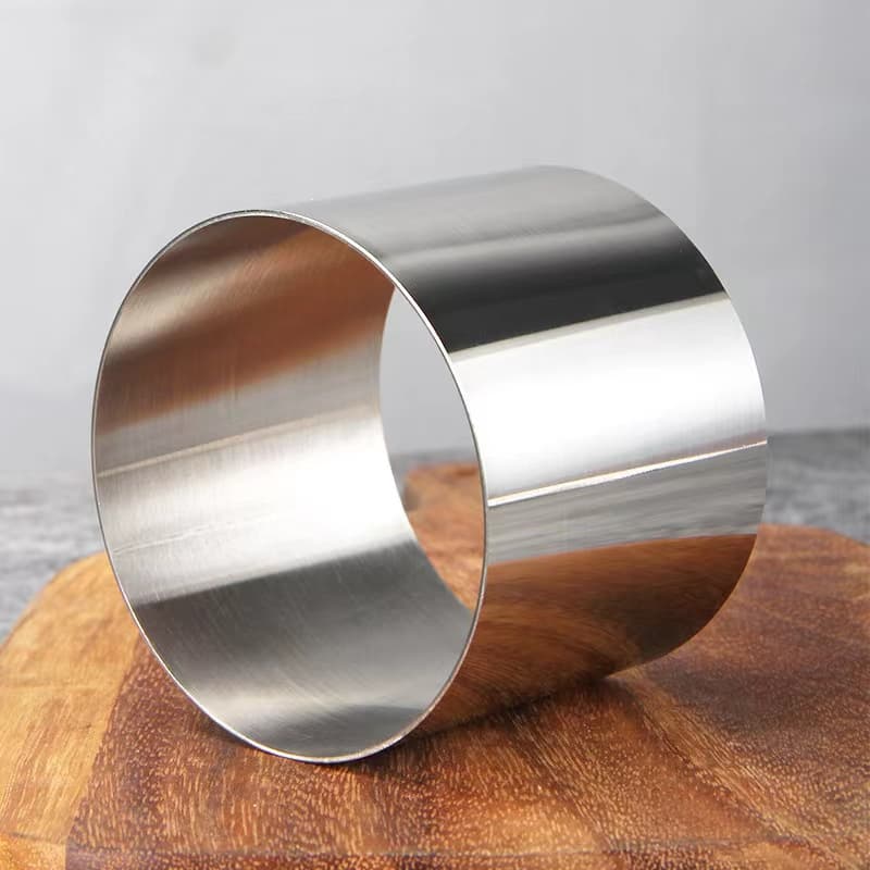 Raised Stainless Steel Round 4/6/8/10 Inch Mousse Ring Cake Ring Cheesecake Mold Height 5/6 Gold Small