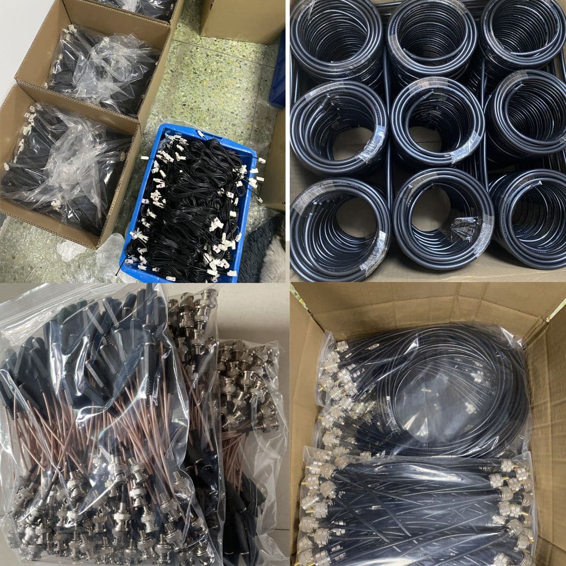 Custom Coaxial Adapter Cables for SMA, N, TNC, MCX, UHF, etc., with RG316, RG174, RG58 -5, -7 Cables