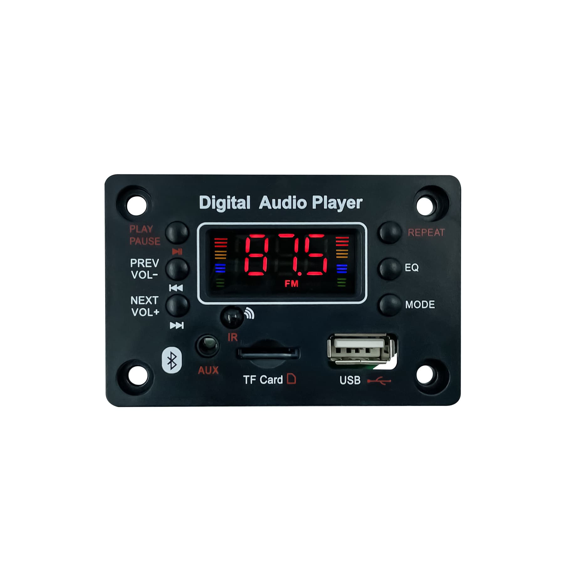 MP3 small speaker decoder board Bluetooth USB TF Os input EQ multiple sound effect modes folder mode