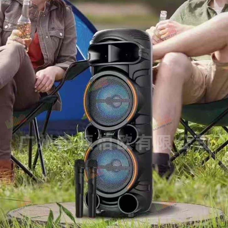 KTS Factory Wholesale KTS Series KTS-2058 Outdoor Portable Dual 8-Inch Dual Wireless Microphone Bluetooth Speaker
