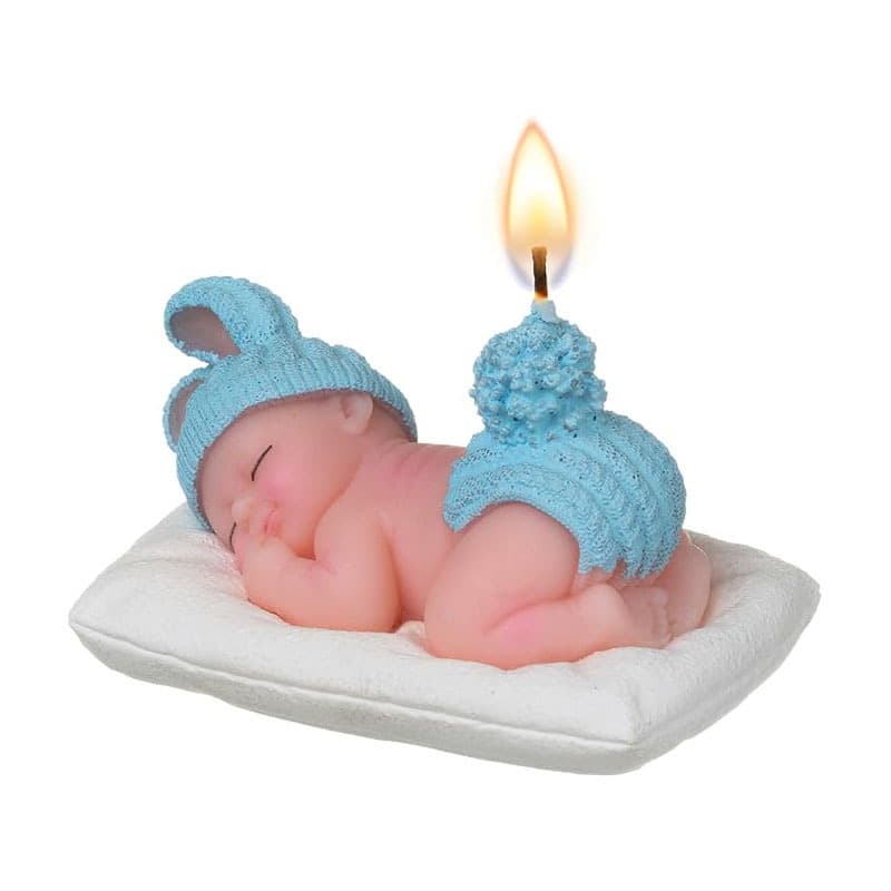 Cross-border Baby Sleeping Silicone Mold DIY Liquid Handmade Soap Silicone Mold Chocolate Fondant Mold Cross-border