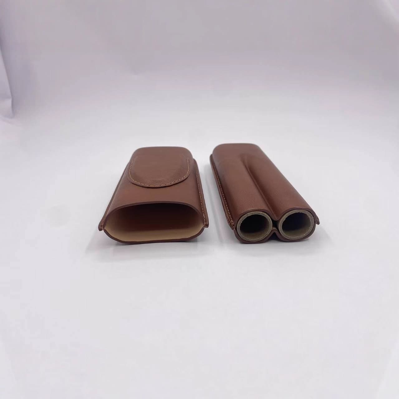 Cross-border 2-pack cigar box sleeve, portable cigar humidor, laser-engravable logo cigar box manufacturer