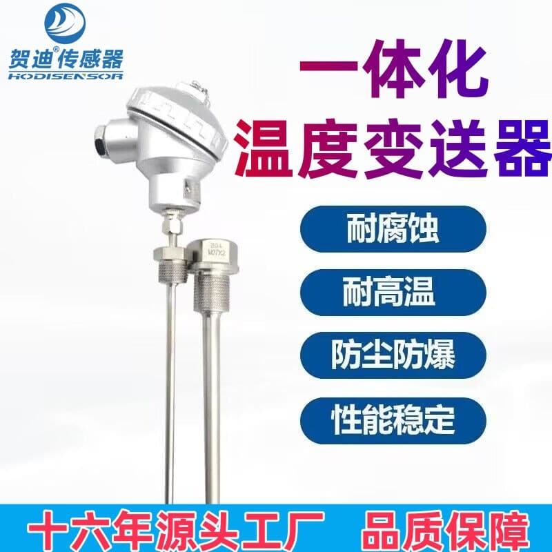 Hedi Integrated Smart Transmitter Temperature Sensor PT100 Thermocouple High Temperature Resistant EJK