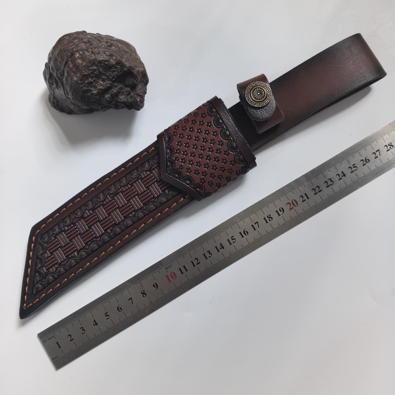 Knife Sheath / Leather Case, First-Layer Cowhide Knife Sheath, Leather Sheath, Knife Belt Sheath, Outdoor Small Straight Knife Sheath, Cowhide Knife Sheath