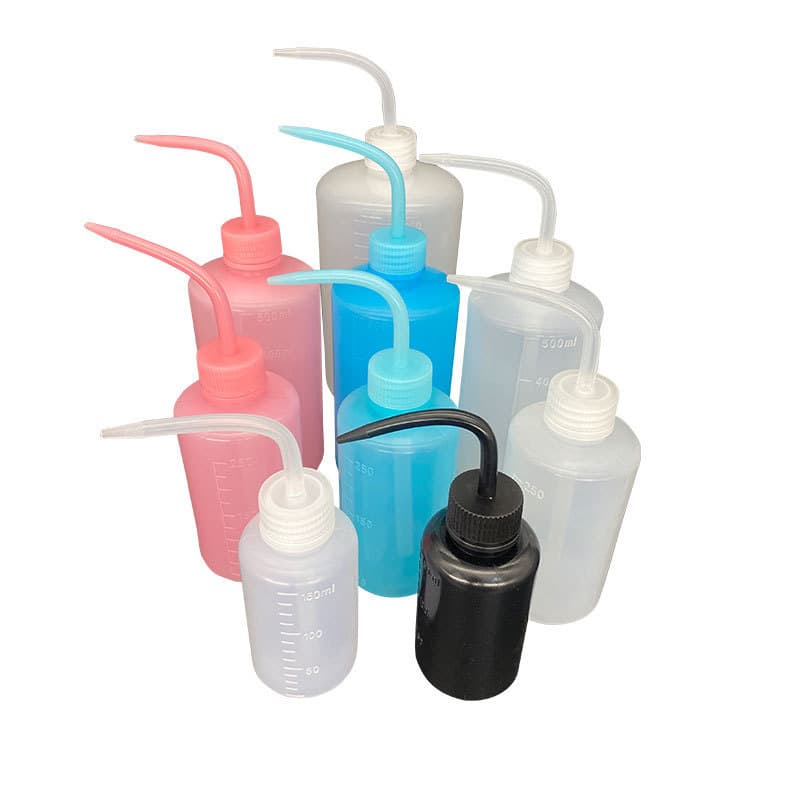 Tattoo Green Soap Bottle 250ML Squeeze Bottle with Curved Spout Green Algae Spray Bottle Tattoo Machine Tattoo Supplies 500ml