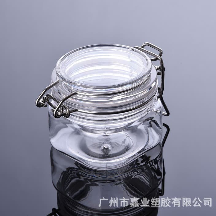 pet sealed jar buckle wire jar 150ml facial mask jar honey jar cream bottle cosmetic packaging bottle storage