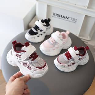 Kids Dad Shoes 2026 Spring/Summer New Boys Girls Casual Mesh Shoes Breathable Toddler Boys Baby Running Shoes