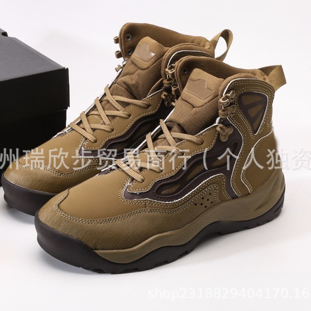 Men's High-Top Breathable Non-Slip Outdoor Tactical Boots, Martin Boots, Hiking and Trekking Waterproof Boots, Hunting Boots