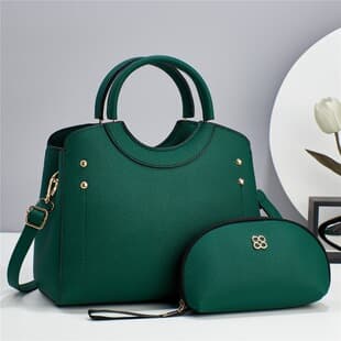Taizhou Women's 2-Piece Mother-Child Bag Set, Solid Color Large Capacity Shoulder Crossbody Handbag, Wholesale Bags