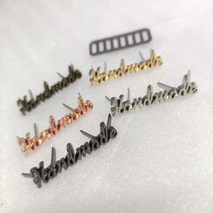 Luggage Hardware Accessories Label Decoration DIY Handmade Bag Front Decoration Small Size Handmade Trademark Badge In Stock