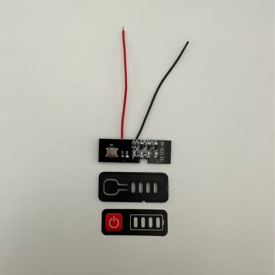 Lithium battery pack power display module