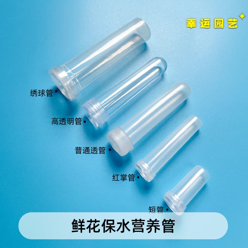 Water Storage and Retention Tube for Phalaenopsis Orchids, Roses, Color Absorption and Dyeing Bottles, Flower Nutrient Solution Cultivation Tube, Bouquet Fresh-Keeping Packaging