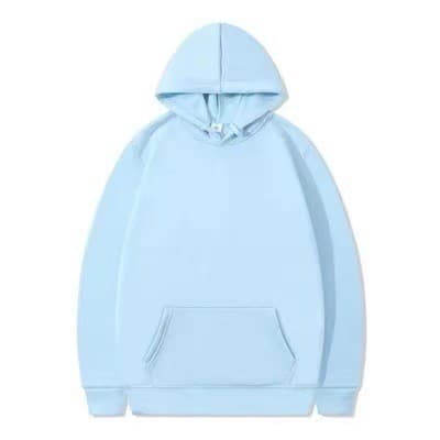 Cross-border Factory Wholesale New 230g Plain Men's Hoodie Autumn Winter Fleece-Lined Thickened Fashionable Hooded Sweatshirt