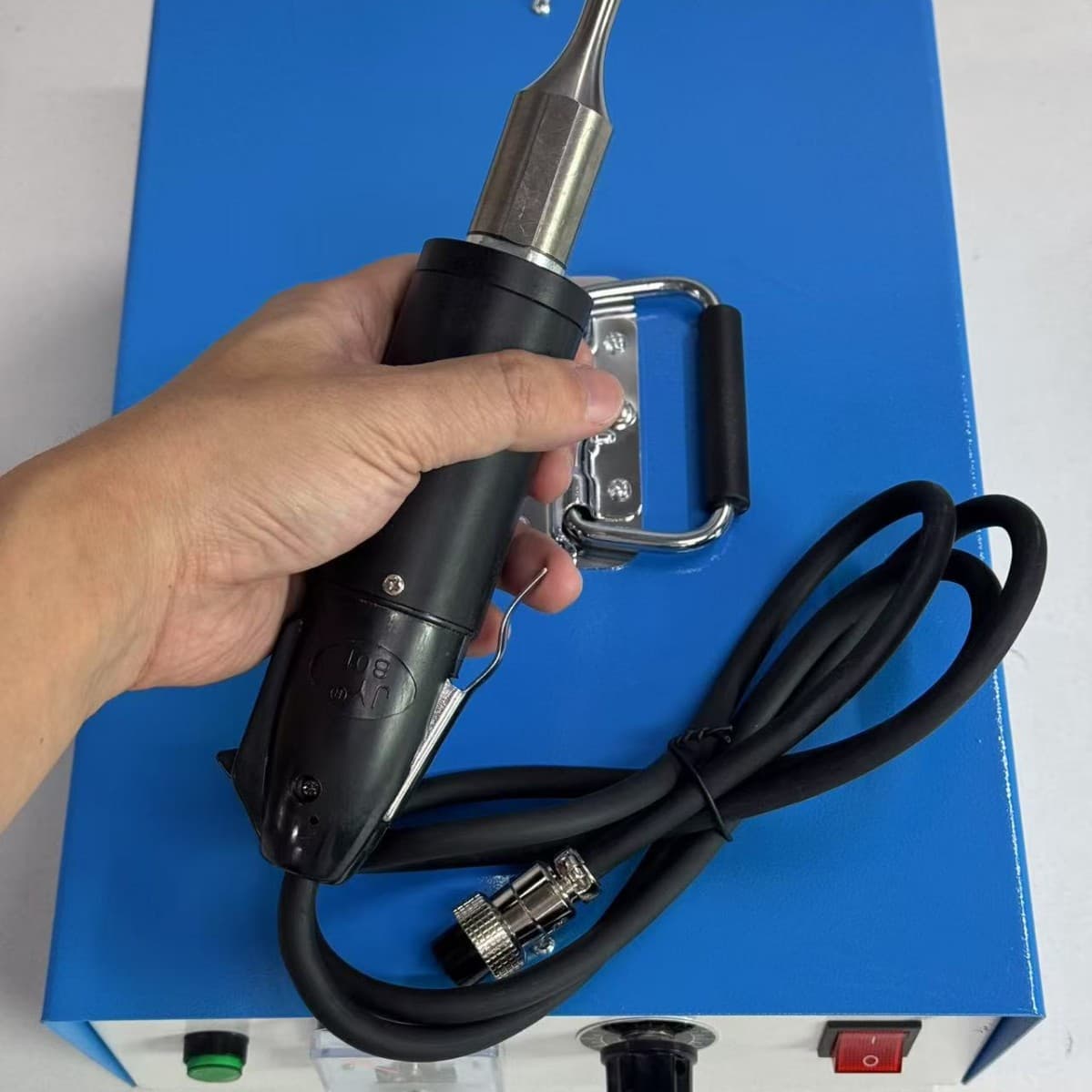 35K Handheld Ultrasonic Plastic Welding Machine PP Manure Belt Spot Welder Automotive Interior Modification Hot Melt Machine