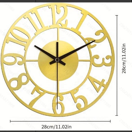 Source Factory Cross-Border Gold Modern Minimalist Wall Clock Decorative Timepiece