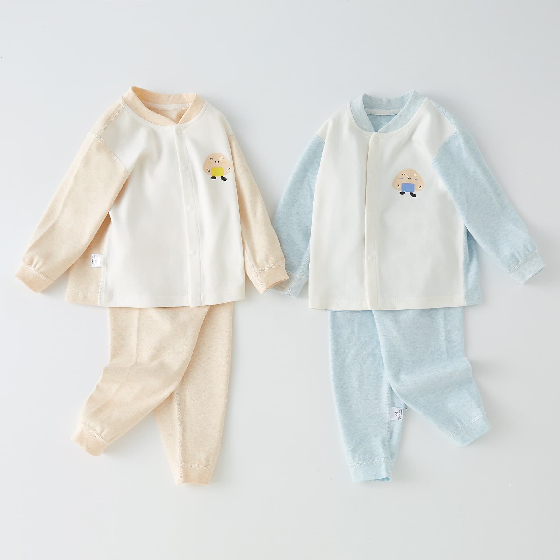 Baby Autumn and Spring Thermal Underwear Set, Full Cotton Long Johns, Warm Children's Inner Wear, Pajamas for Fall and Winter