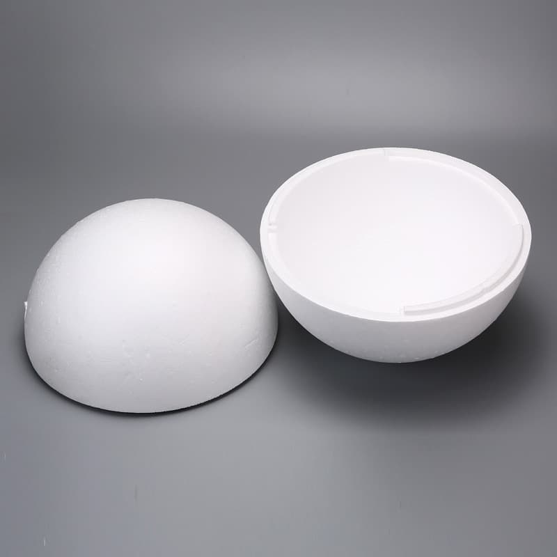 Foam hollow spheres white hollow polystyrene balls for kindergarten handmade DIY foam spheres, sphere molds wholesale