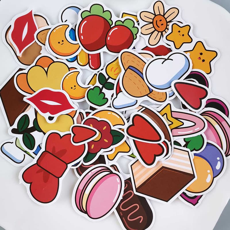 Cross-border Creative Fresh Fruit Animal Sticker Kids Cartoon Sticker DIY Tablet Phone Case Personalized Sticker