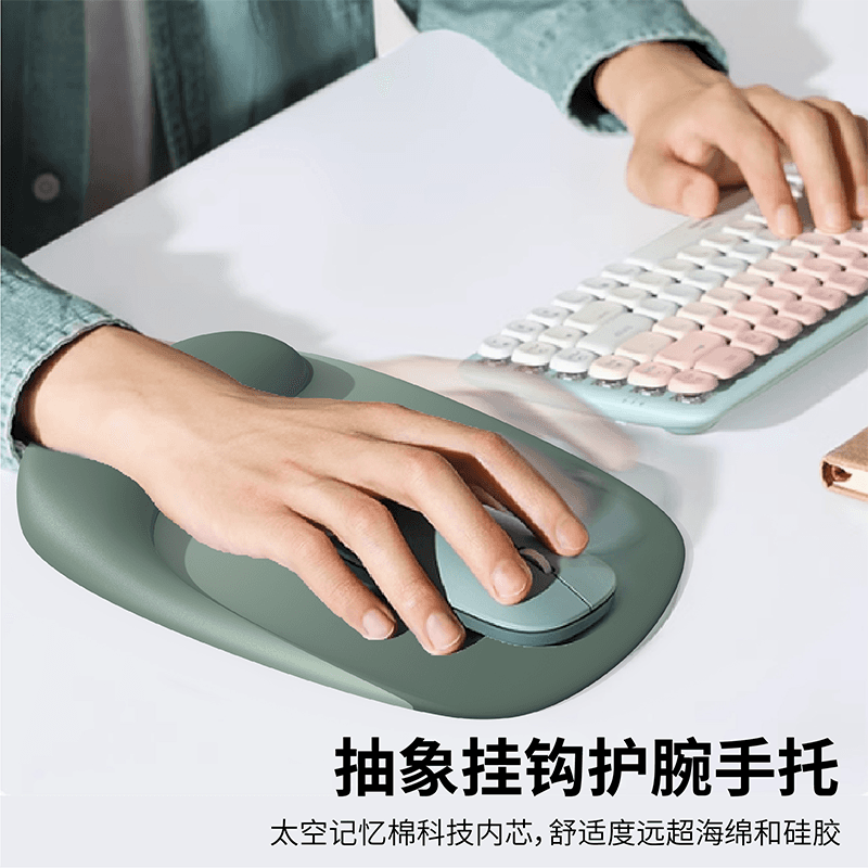 Amazon Wrist Mouse Pad Silicone Small Wrist Pad Desktop Office All-in-One Keyboard Wrist Rest Hand Rest Mouse Pad