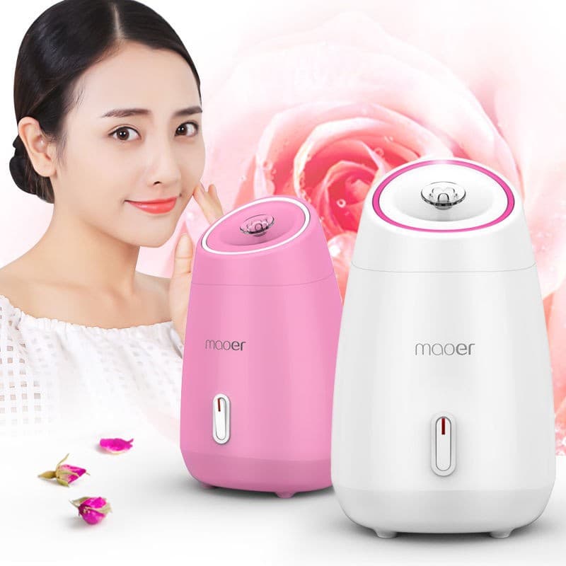 Maoer Fruit and Vegetable Facial Steamer, Hot Steam Facial Steamer, Facial Hydration, Pore Minimizing, Home Use, Nano Device, Beauty Instrument, Source of Technology