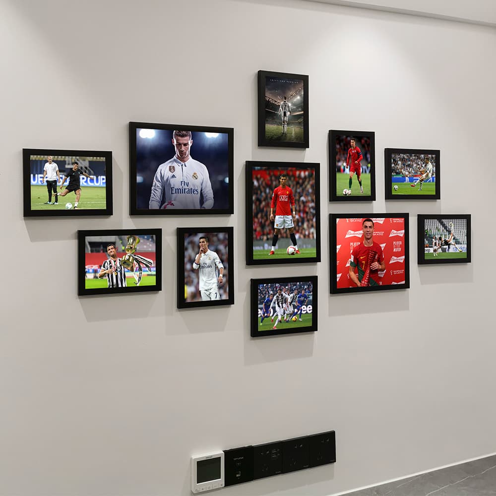 Real Madrid Ronaldo Poster Football Star Decorative Painting Living Room Bar Mural Photo Wall Bedroom Internet Cafe Frame