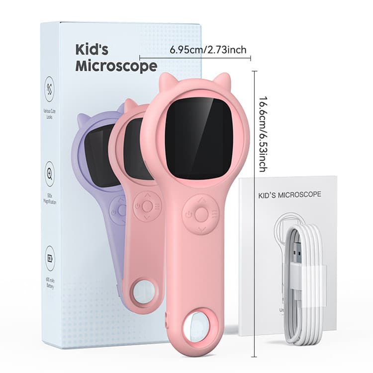 2024 upgraded version children's microscope toy, science experiment kit for elementary students