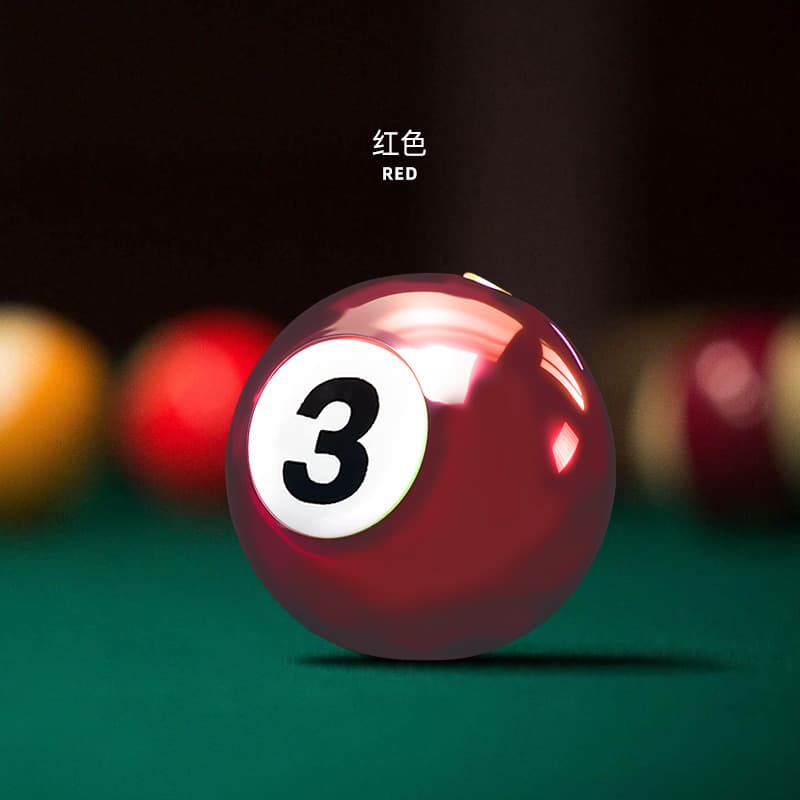 Creative Black 8 Billiard Ball Flash Lighter Spinning Top Stress Relief Refillable Flame Drop Shipping