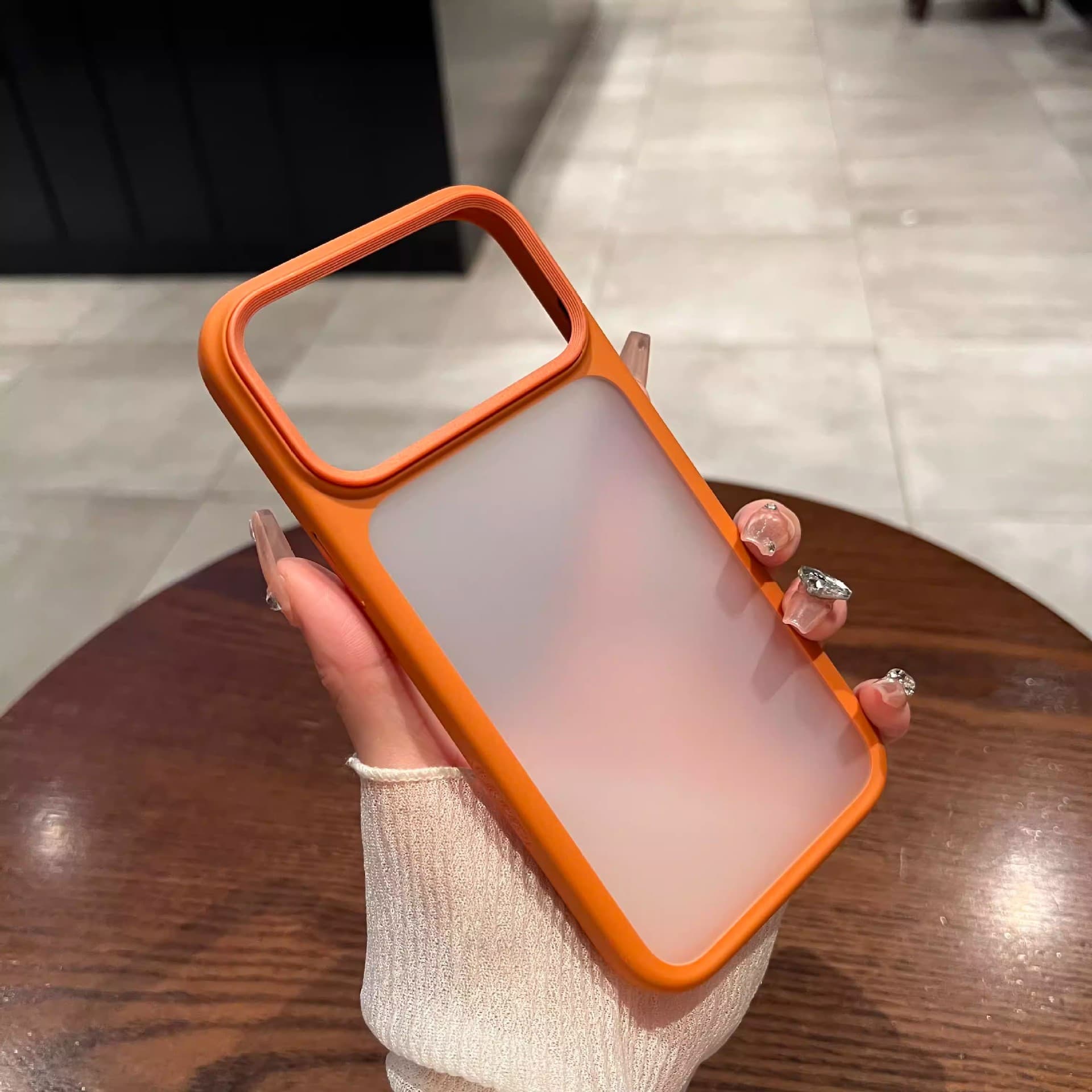 YouDun Large Hole with AI Button Case Compatible with Apple iPhone 17 Pro Max, Matte Skin-Feel iPhone 17 Protective Cover