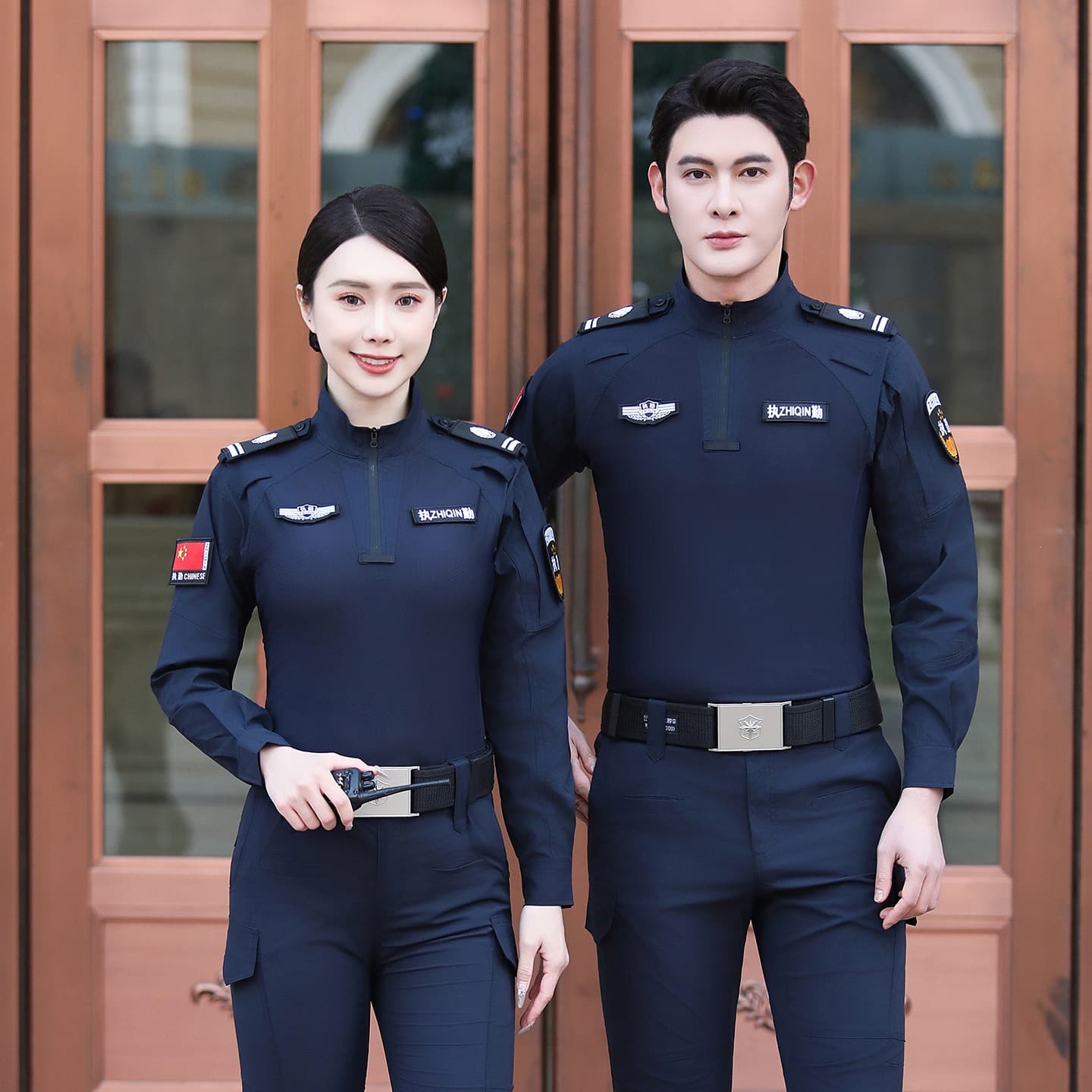 Security work clothes quick-drying frog suit Xia Chang men and women property community uniform duty suit doorman new work training suit